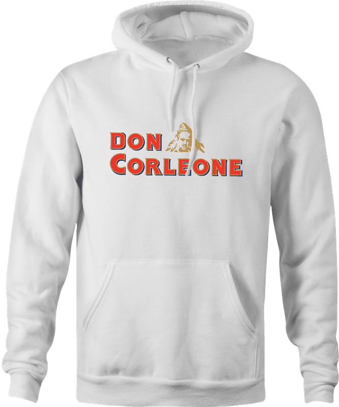 funny don corleone mashup white hoodie
