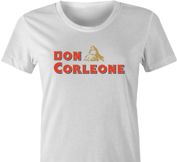 funny don corleone mashup white women's tee
