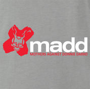 Funny Mothers Against Donnie Darko Frank The Rabbit Parody ash grey t-shirt