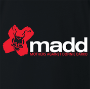 Funny Mothers Against Donnie Darko Frank The Rabbit Parody black t-shirt