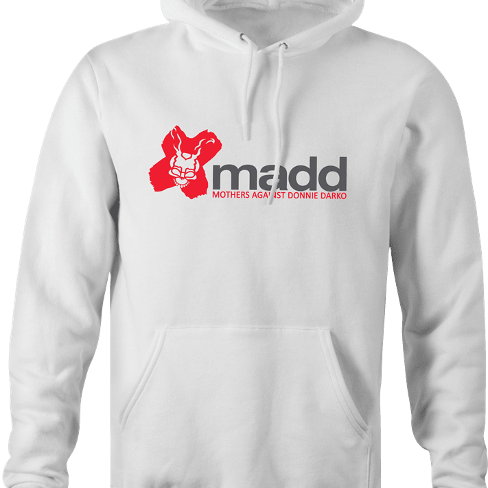 Funny Mothers Against Donnie Darko Frank The Rabbit Parody white hoodie