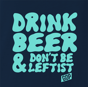 Funny Don't Be A Leftist - AOC Parody Ash Grey T-Shirt