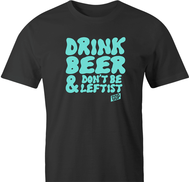 Funny Don't Be A Leftist - AOC Parody Men's T-Shirt