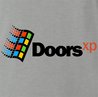 Funny Doors Operating System - Computer Inspired Parody grey Men's T-Shirt
