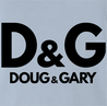 Funny Doug and Gary light blue t-shirt