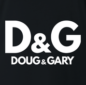 Funny Doug and Gary black grey t-shirt