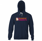 funny deez nuts men's navy coffee shop hoodie
