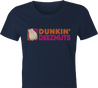 funny deez nuts women's navy coffee shop t-shirt 