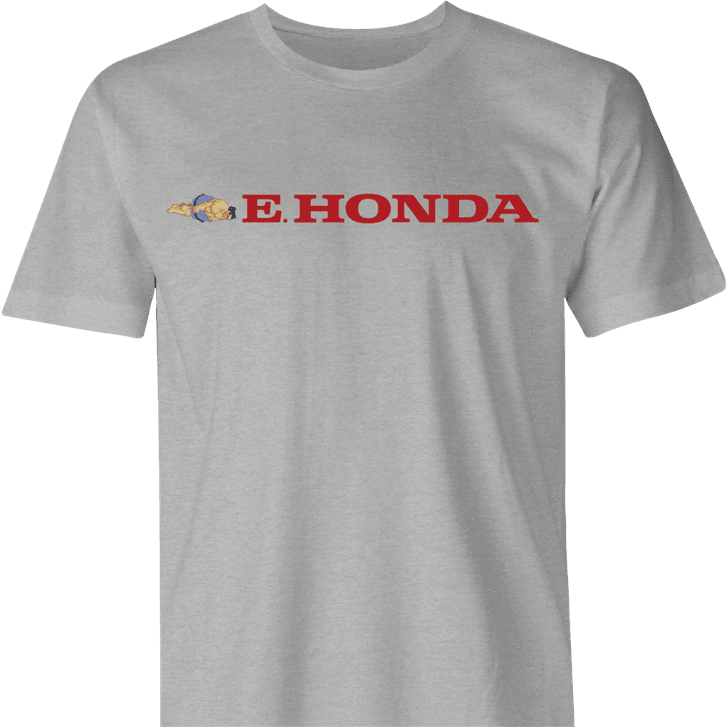 Funny e. honda street fighter men's ash grey t-shirt