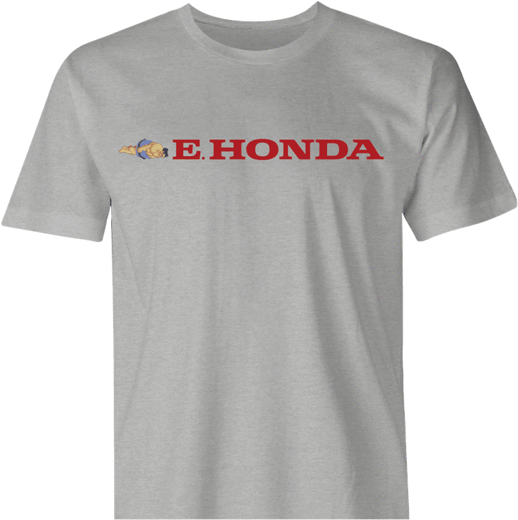 Funny e. honda street fighter men's ash grey t-shirt