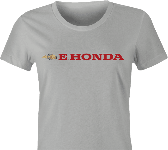 Funny e. honda street fighter women's ash grey t-shirt