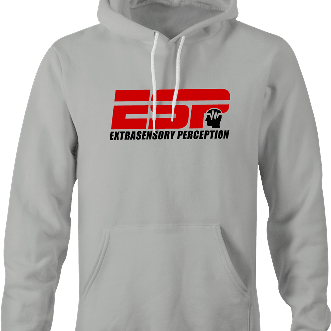 Funny ESP Mental Telpathy Parody T-Shirt Ash Grey Hoodie