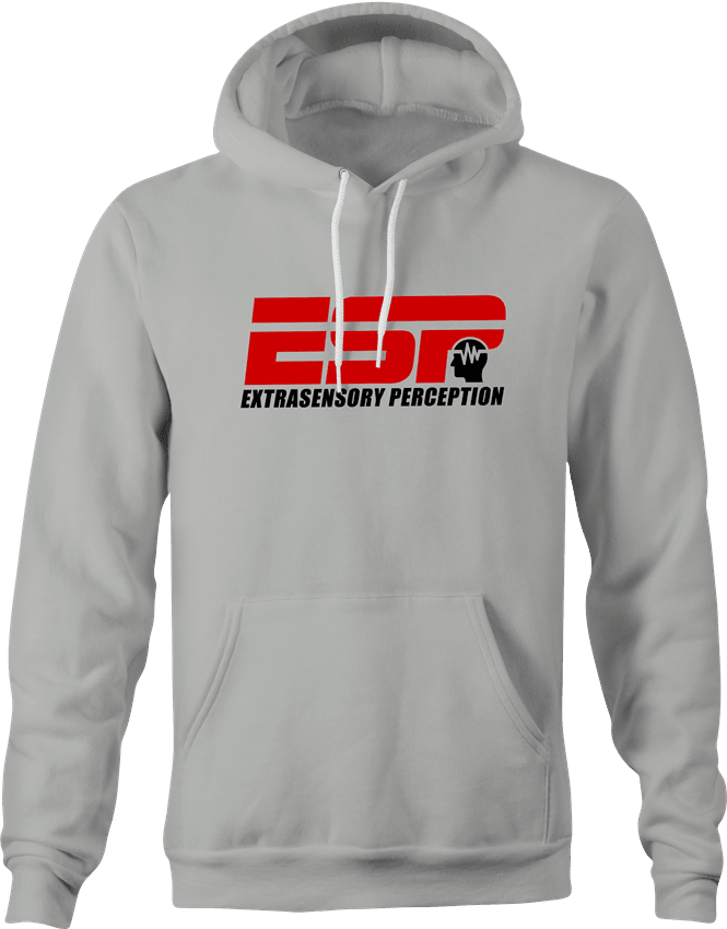 Funny ESP Mental Telpathy Parody T-Shirt Ash Grey Hoodie
