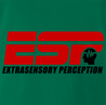 Funny ESP Mental Telpathy Parody Green T-Shirt