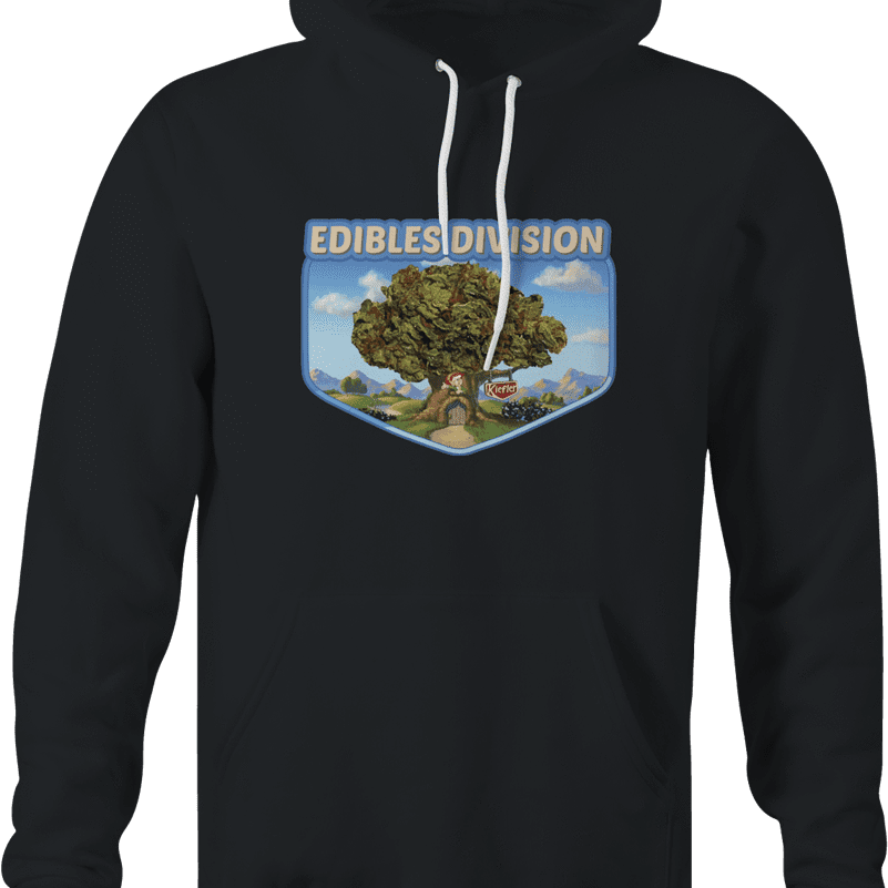 funny weed edible hoodie keebler elf parody