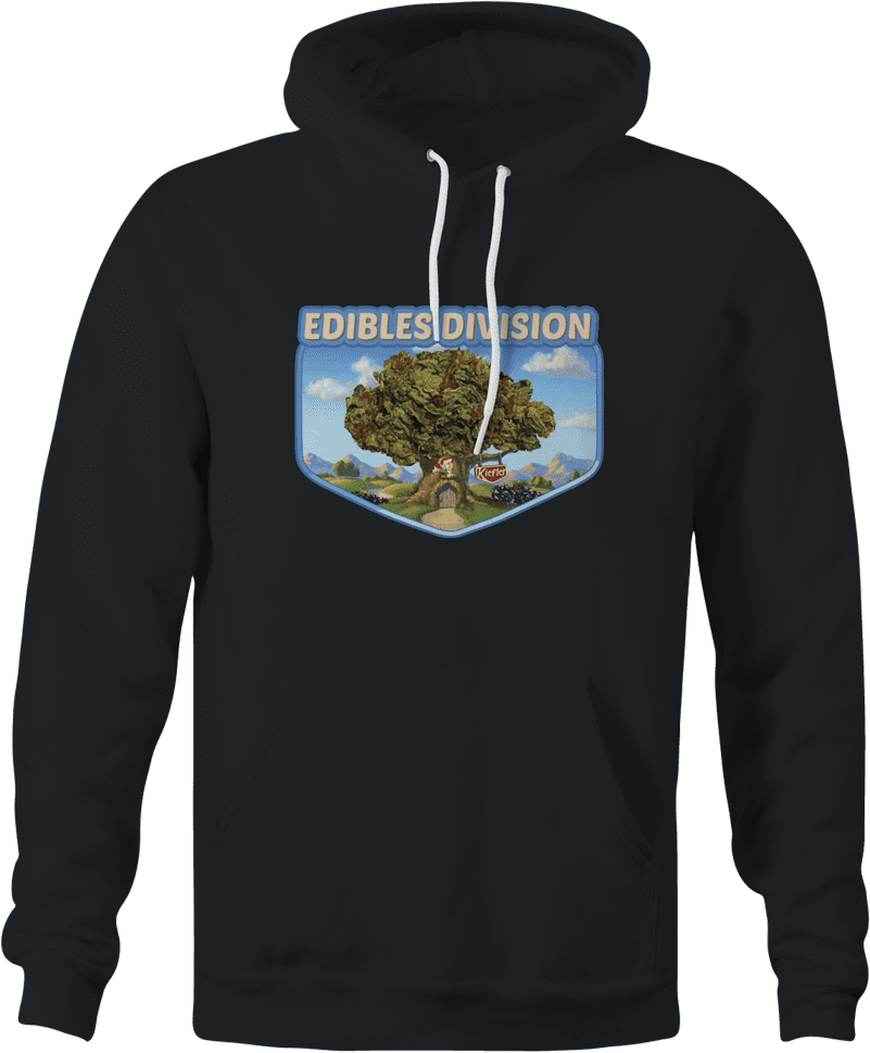 funny weed edible hoodie keebler elf parody