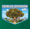 funny weed edible t-shirt keebler elf parody green