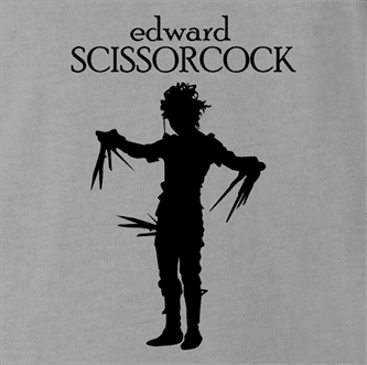 Funny weird Wtf edward scissor cock ash grey t-shirt