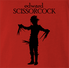 Funny weird Wtf edward scissor cock red t-shirt