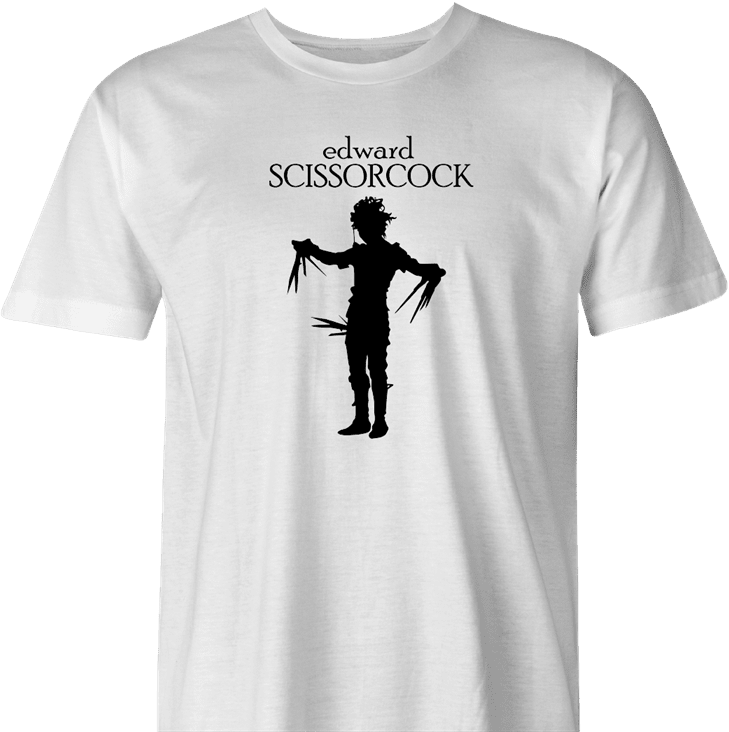 Funny weird Wtf edward scissor cock men's t-shirt