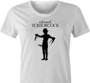 Funny weird Wtf edward scissor cock women's t-shirt