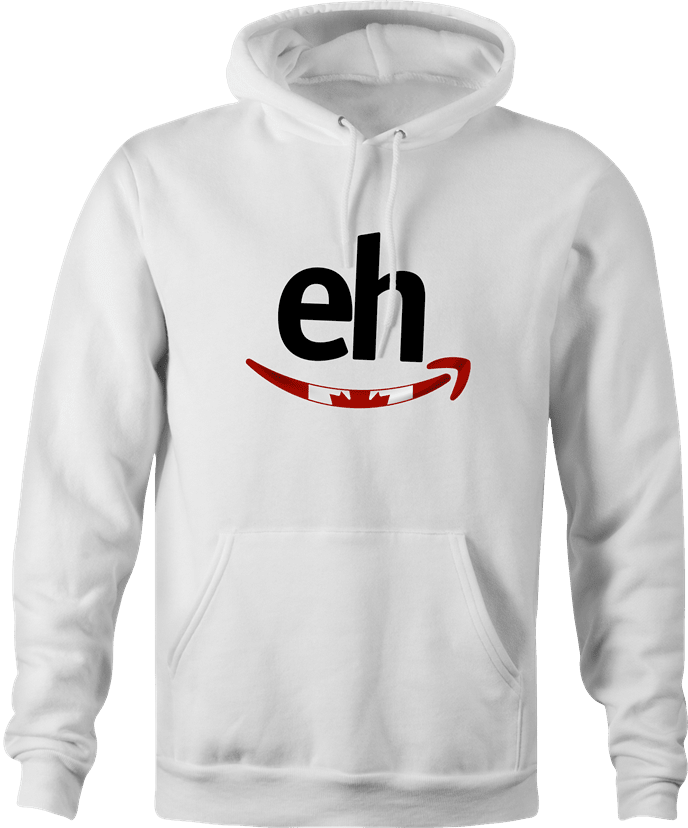 funny Canadian Eh - Amazon Canada Parody white men's hoodie