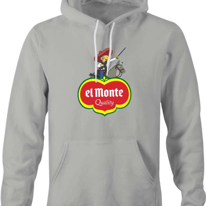 Funny El Monte Senor Burns Simpsons T-Shirt Ash Grey Hoodie