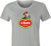 Funny El Monte Senor Burns Simpsons T-Shirt Women's Ash Grey