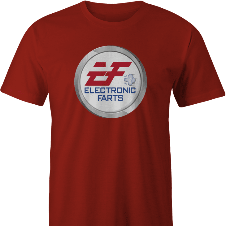 Funny Ea electronic arts Fart parody men's t-shirt