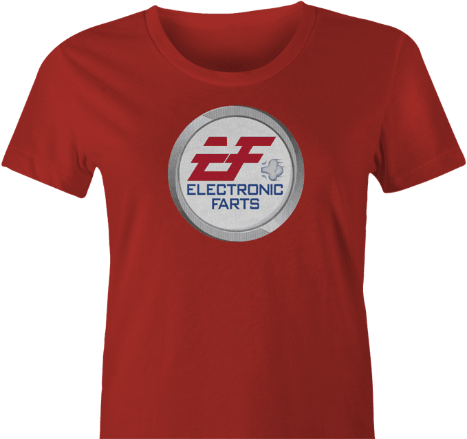 Funny Ea electronic arts Fart parody women's t-shirt