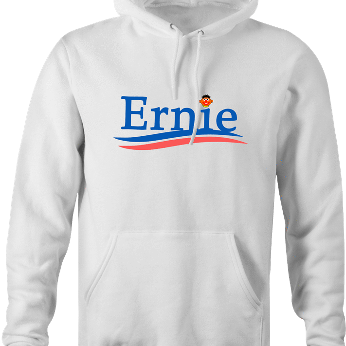funny Ernie From Sesame Street For President white hoodie
