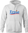 funny Ernie From Sesame Street For President white hoodie