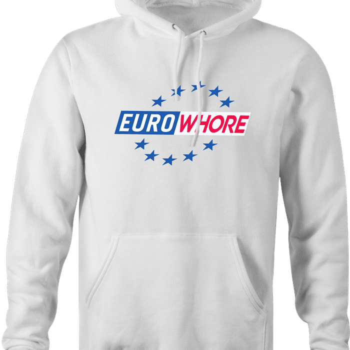EuroWhore Vintage Eurosport TV channel sports FIFA t-shirt white hoodie