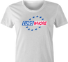 EuroWhore Vintage Eurosport TV channel sports FIFA t-shirt women's white 