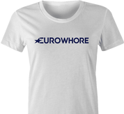 EuroWhore Eurosport TV channel sports FIFA t-shirt women's white 