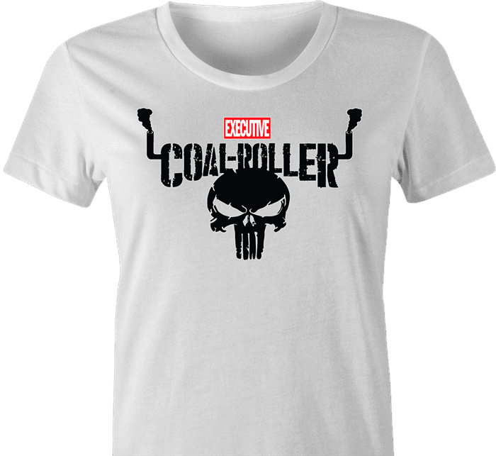 Executive Coal Roller Funny America Truck Parody t-shirt women's white  