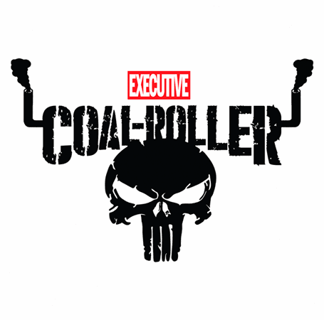 Executive Coal Roller Funny America Truck Parody tee white
