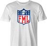 funny FML f my life NFL fanatasy football t-shirt white men's 