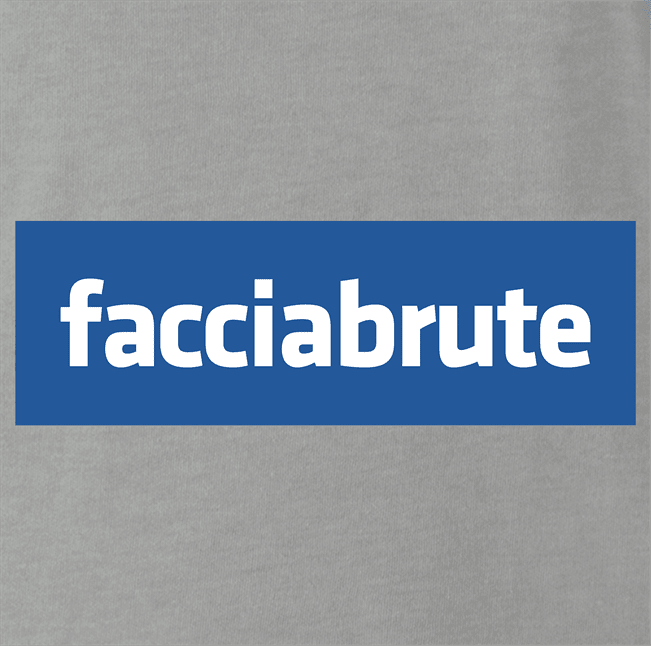Funny men's ash grey facebook logo parody t-shirt 