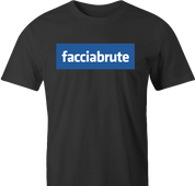 Funny men's black facebook logo parody t-shirt 