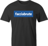 Funny men's black facebook logo parody t-shirt 