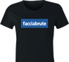 Funny women's black facebook logo parody t-shirt 