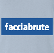 Funny men's light blue facebook logo parody t-shirt 