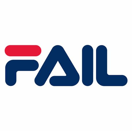 fila Fail you suck total fail internet viral parody t-shirt grey