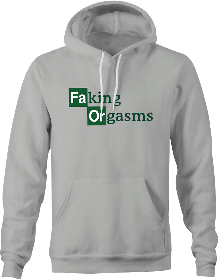 Funny Faking Orgasms Breaking Bad Mashups Parody T-Shirt Ash Grey Hoodie