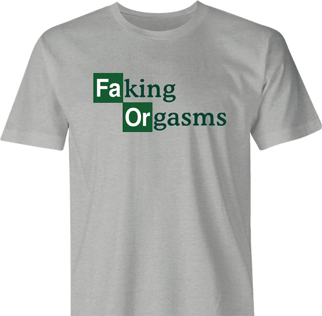 Funny Faking Orgasms Breaking Bad Mashups Parody Men's T-Shirt