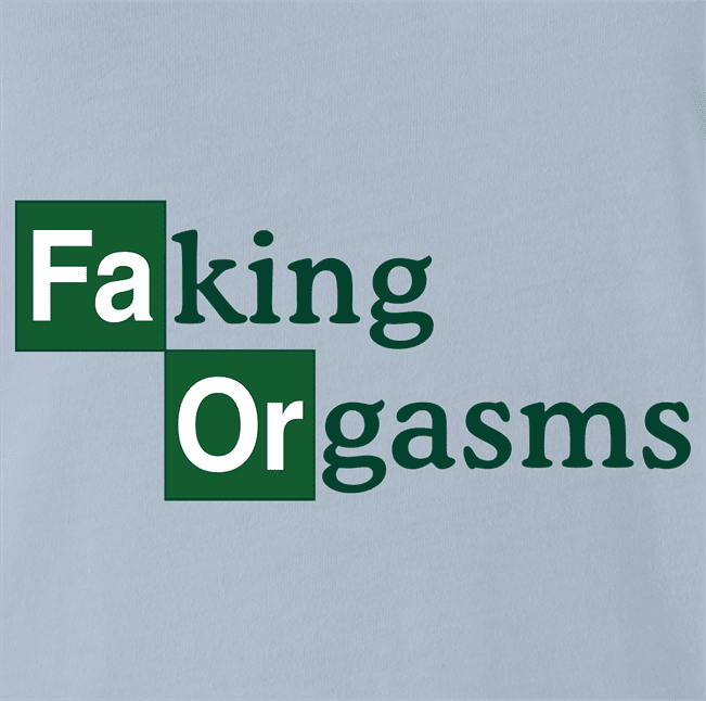 Funny Faking Orgasms Breaking Bad Mashups Parody Red T-Shirt
