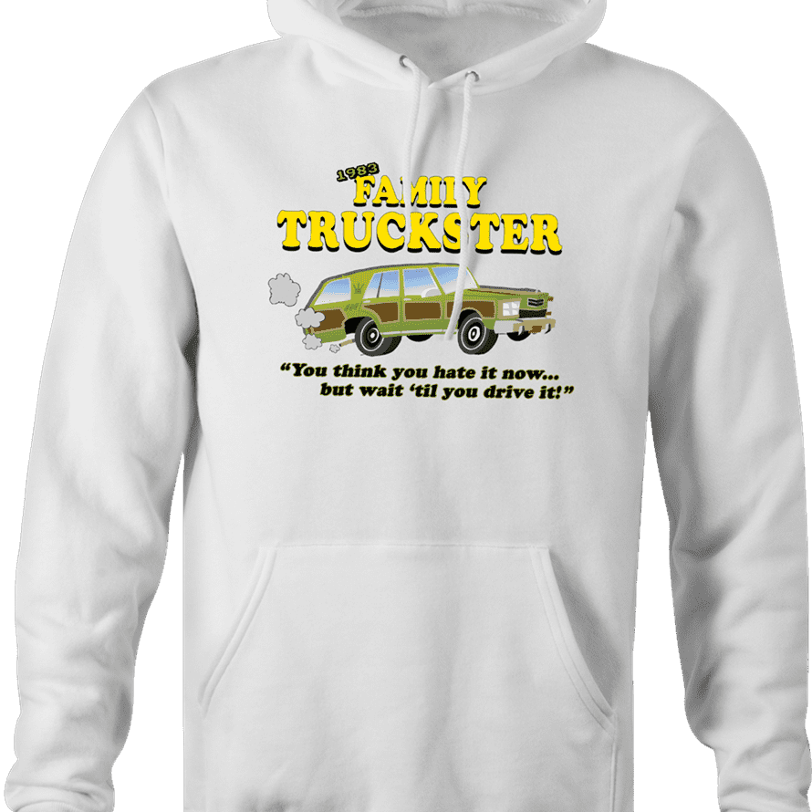 Family Truckster national lampoons family vacation parody hoodie white  