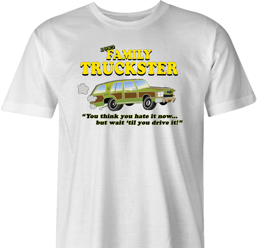 Family Truckster national lampoons family vacation parody t-shirt men's white  