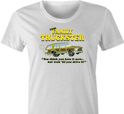 Family Truckster national lampoons family vacation parody t-shirt women's white  